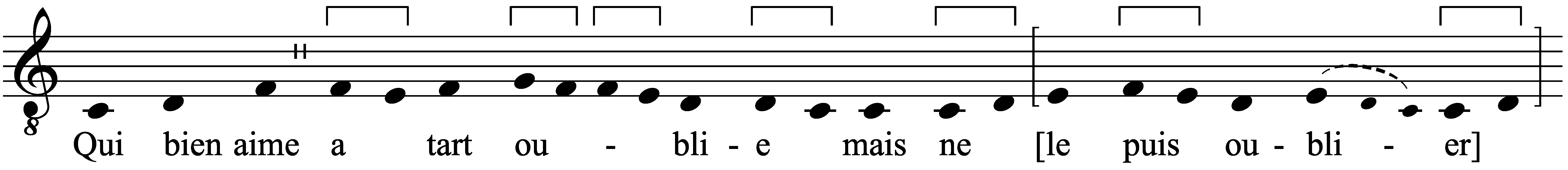 Work musical notation